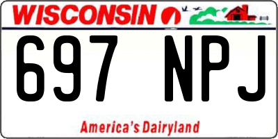 WI license plate 697NPJ