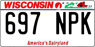 WI license plate 697NPK