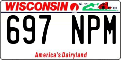 WI license plate 697NPM