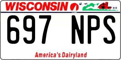 WI license plate 697NPS