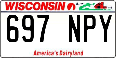 WI license plate 697NPY