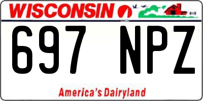 WI license plate 697NPZ