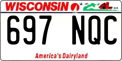 WI license plate 697NQC