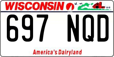 WI license plate 697NQD