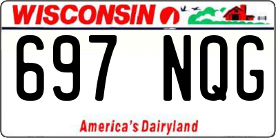 WI license plate 697NQG