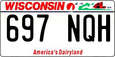 WI license plate 697NQH