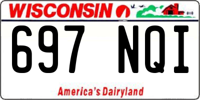 WI license plate 697NQI