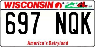 WI license plate 697NQK