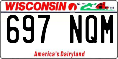 WI license plate 697NQM