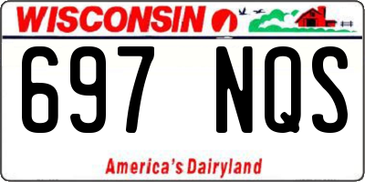 WI license plate 697NQS