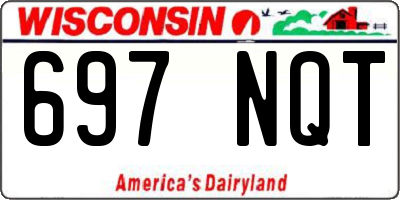 WI license plate 697NQT