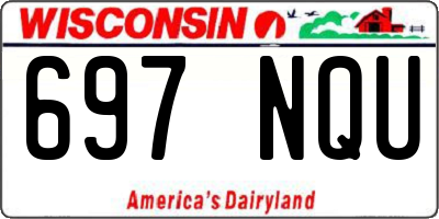 WI license plate 697NQU