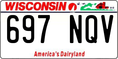 WI license plate 697NQV