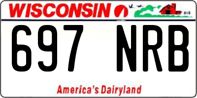 WI license plate 697NRB