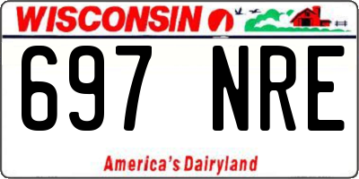WI license plate 697NRE