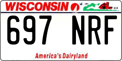 WI license plate 697NRF