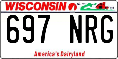 WI license plate 697NRG