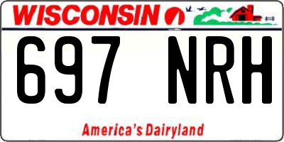 WI license plate 697NRH