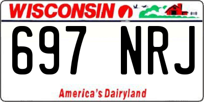 WI license plate 697NRJ