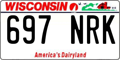 WI license plate 697NRK