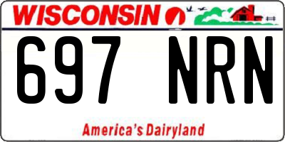 WI license plate 697NRN