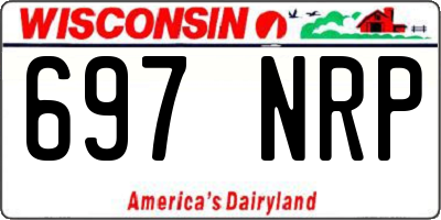 WI license plate 697NRP