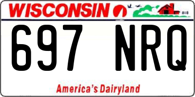 WI license plate 697NRQ