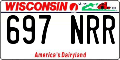 WI license plate 697NRR