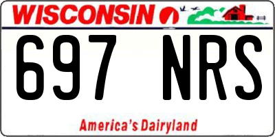 WI license plate 697NRS
