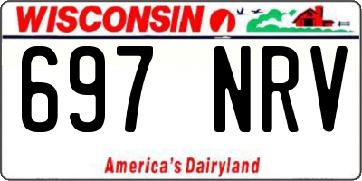 WI license plate 697NRV