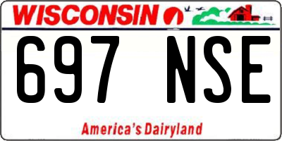 WI license plate 697NSE