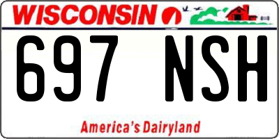 WI license plate 697NSH