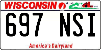 WI license plate 697NSI