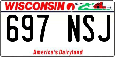 WI license plate 697NSJ