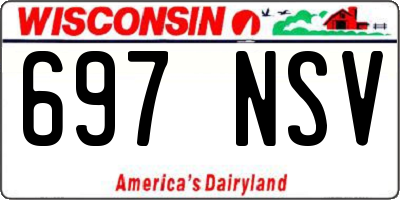 WI license plate 697NSV