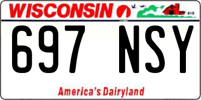 WI license plate 697NSY