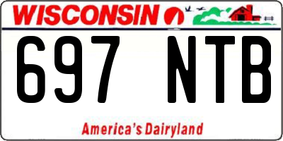 WI license plate 697NTB