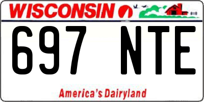 WI license plate 697NTE