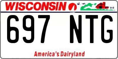 WI license plate 697NTG