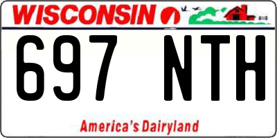 WI license plate 697NTH