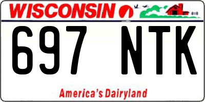 WI license plate 697NTK