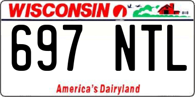 WI license plate 697NTL