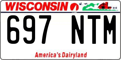 WI license plate 697NTM