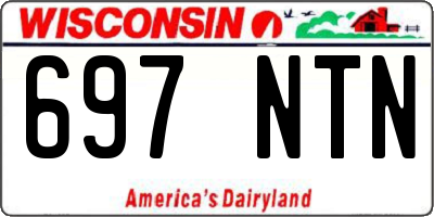 WI license plate 697NTN