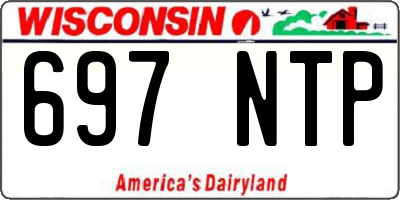 WI license plate 697NTP