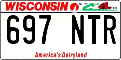 WI license plate 697NTR