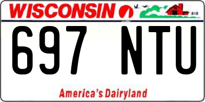 WI license plate 697NTU