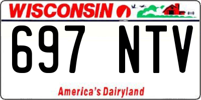 WI license plate 697NTV