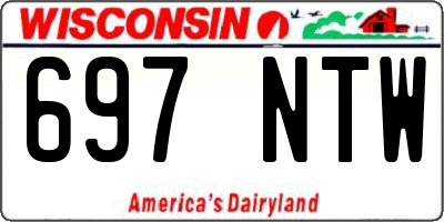 WI license plate 697NTW