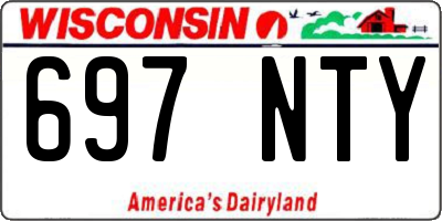 WI license plate 697NTY